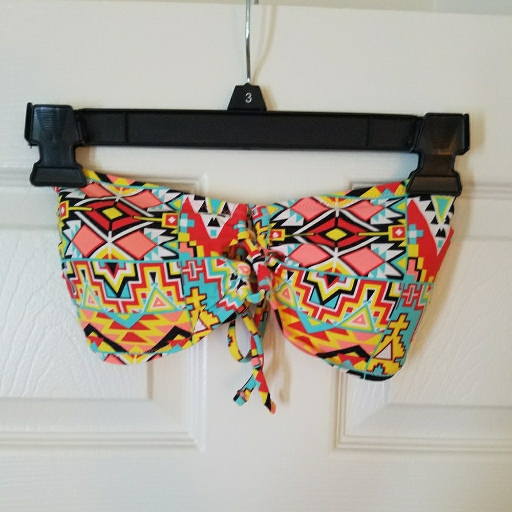 Forever 21 Tribal Bandeau Bikini Top